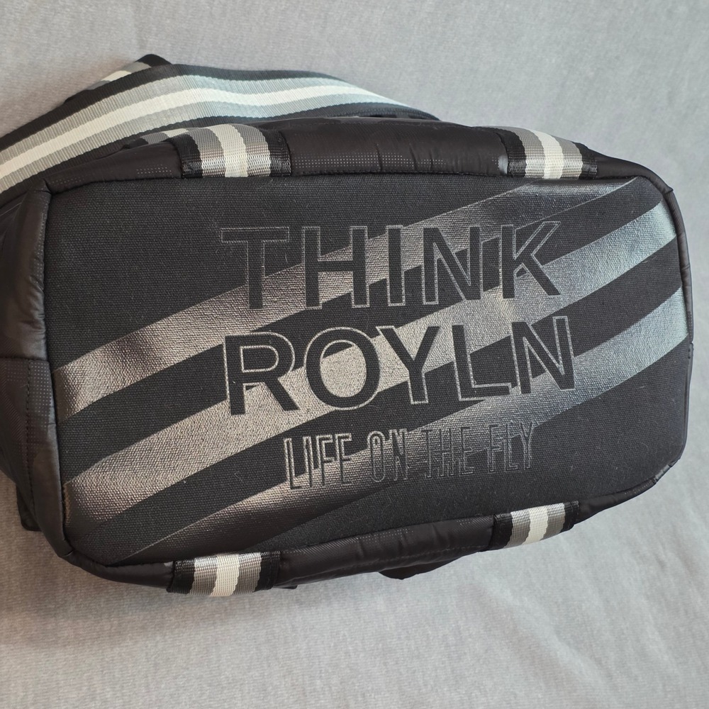 Think Royln Jetset Wingman Bag Large Black Camo Quilted Puffer Tote Travel Gym - Picture 4 of 8